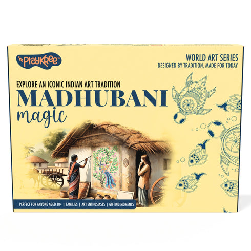 Madhubani Magic Art Kit: Unwind With An Iconic Indian Art Tradition - Playkree